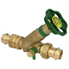 KFR valve DN 25 with drain 28 mm press connection contour V