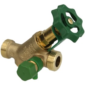 KFR valve ¾" ET DN 15 with drain with...