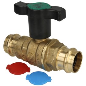Brass tap water ball valve, 22 mm &Oslash; contour V...