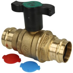 Brass drinking water ball valve, Ø 42 mm V - M -...