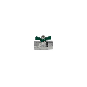 Kugelhahn 3/4 Zoll IG/IG Messing vernickelt mit...