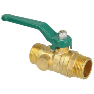 Ball valve DVGW, ET 3/4" x 75 mm, DN 15 with long...