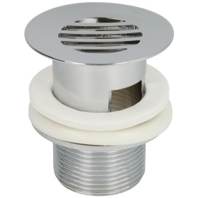 Stem valve with filter, with overflow 1 1/4" x 60 mm