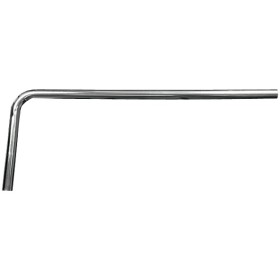 Brass outlet pipe 90°, bent 32 x 220 x 580 mm, chrome