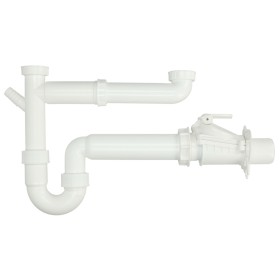 Odour trap for double sinks 1½" x 50 mm with...