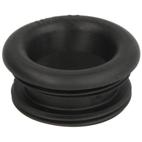 Schroefdraad-nippel rubber 1½" x 32 mm