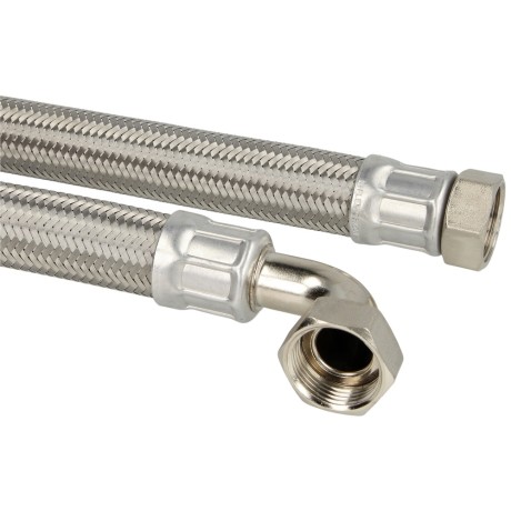 90° elbow connecting hose 1,000 mm 1" nut x 1" nut (DN 25)