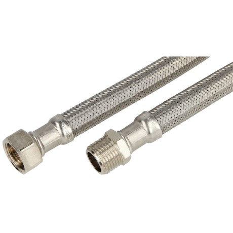 Connection hose 300 mm (DN 13) 1/2" ET x 1/2" nut stainless steel
