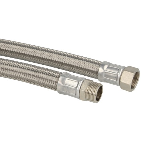 Connection hose 1,000 mm (DN 19) 3/4" ET x 3/4" nut stainless steel