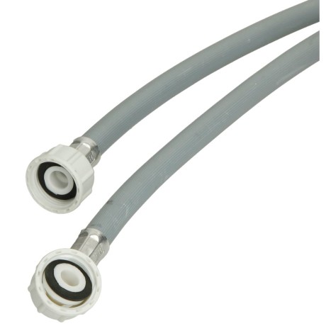 Plastic connection inlet hose 3/8" 4,000 mm, connections 3/4"