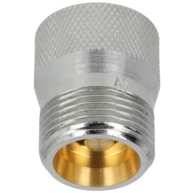 Hose burst protection 3/4" chrome-plated brass