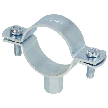 Screw-type pipe clamp, without inlay M 8/10 x 40 - 44 mm (1 1/4")