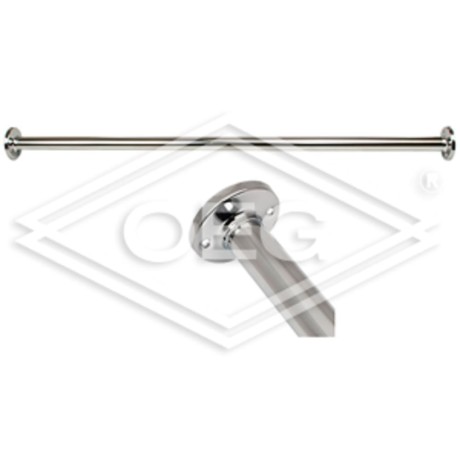Shower curtain rail Ø 25 mm x 1000 mm chrome-plated brass, can be shortened