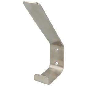 Stainless steel coat hook brushed, 159 x 30 x 100 mm