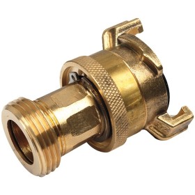 Brass suction/high-pressure quick- coupling with locking...