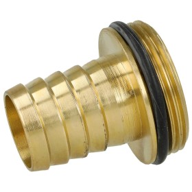 Brass hose tail (male) with bead 1 1/4" thread x...