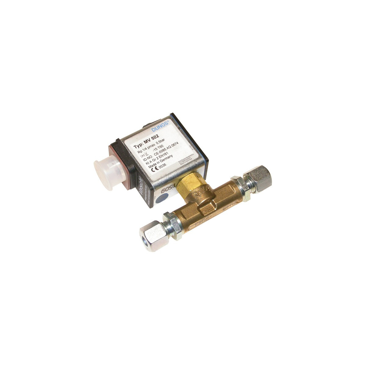 Dungs Gas-Magnetventil MV502, 1/4 Zoll, NBR, Rohrverschraubung Durchm