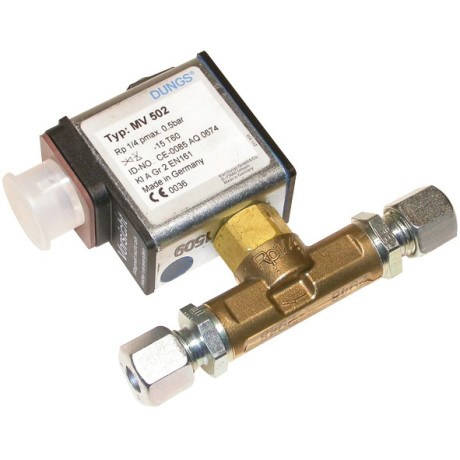 Dungs gas solenoid valve MV502 ¼“ NBR pipe screw union Ø 8 mm 218971