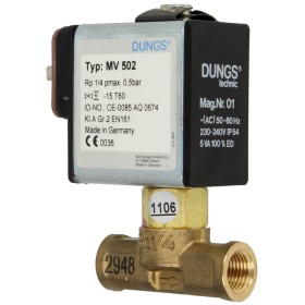 Dungs gas-magneetklep MV502, 1/4", NBR, elektrische...