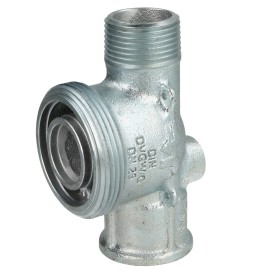 Connector for gas meter GAT DN 25 with test plug