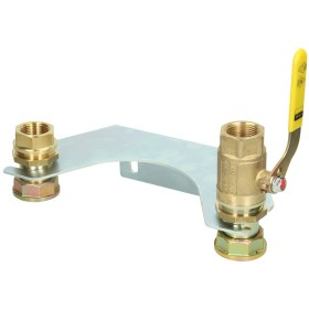 Mounting unit for double-pipe gas meter 1" ET, with...
