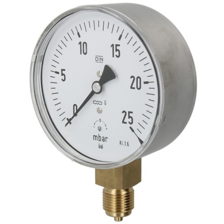 capsule element pressure gauge gas 0 - 25 mbar