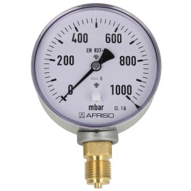 Buisveermanometer gas 0 - 1000 mbar