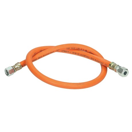Medium-pressure hose line rubber PS 10 bar, G ¼ LH-LN x RVS 8