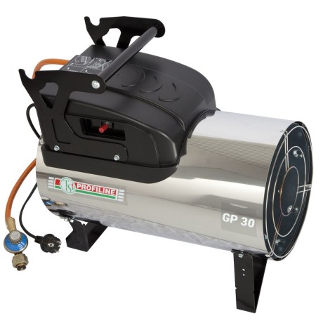 Profi stainless steel gas heater fan adjustable 12.4-31.4 kW 1,100 m³/h