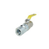 Ball valve, gas, 3/4", with heat-activated safety valve